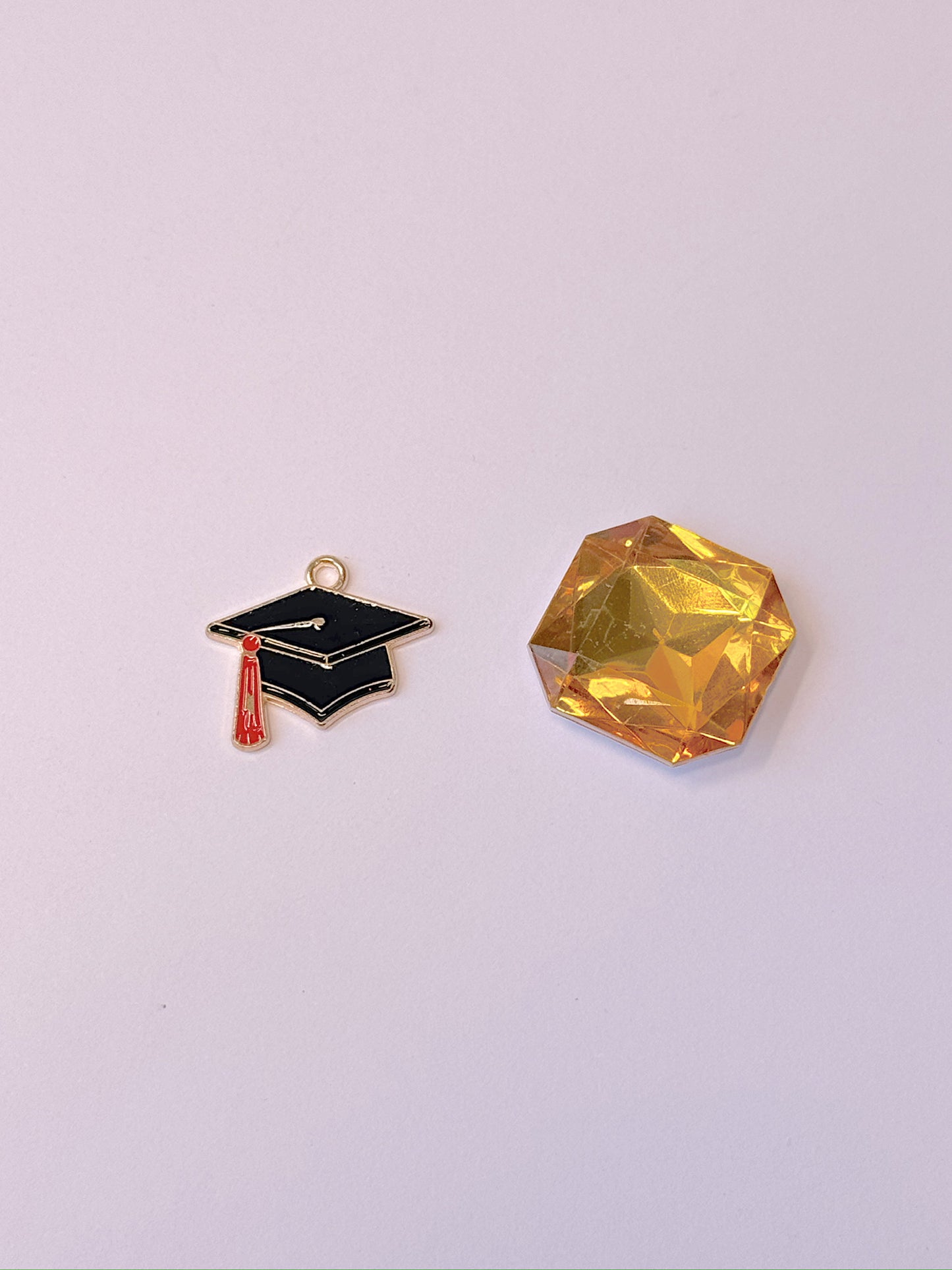 Graduate Cap Gold Charm