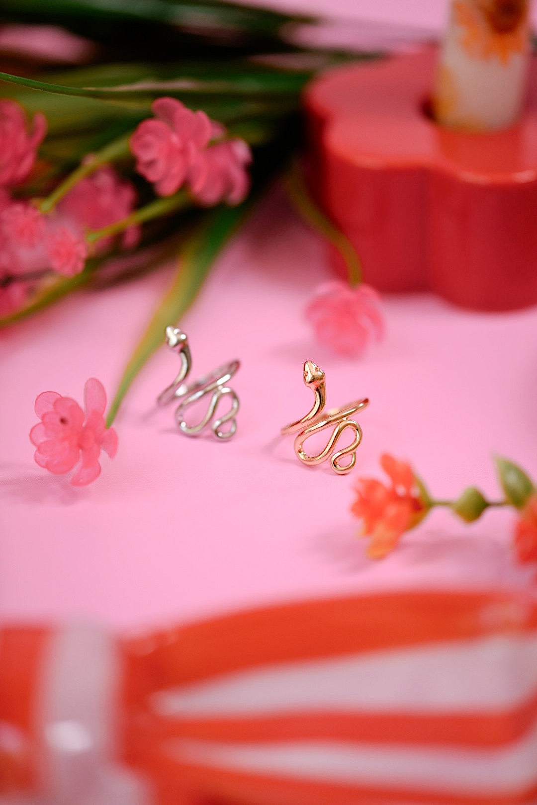 Snake Ring (Gold + Silver)