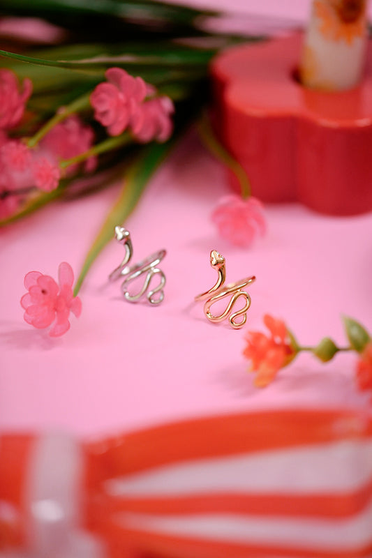Snake Ring (Gold + Silver)