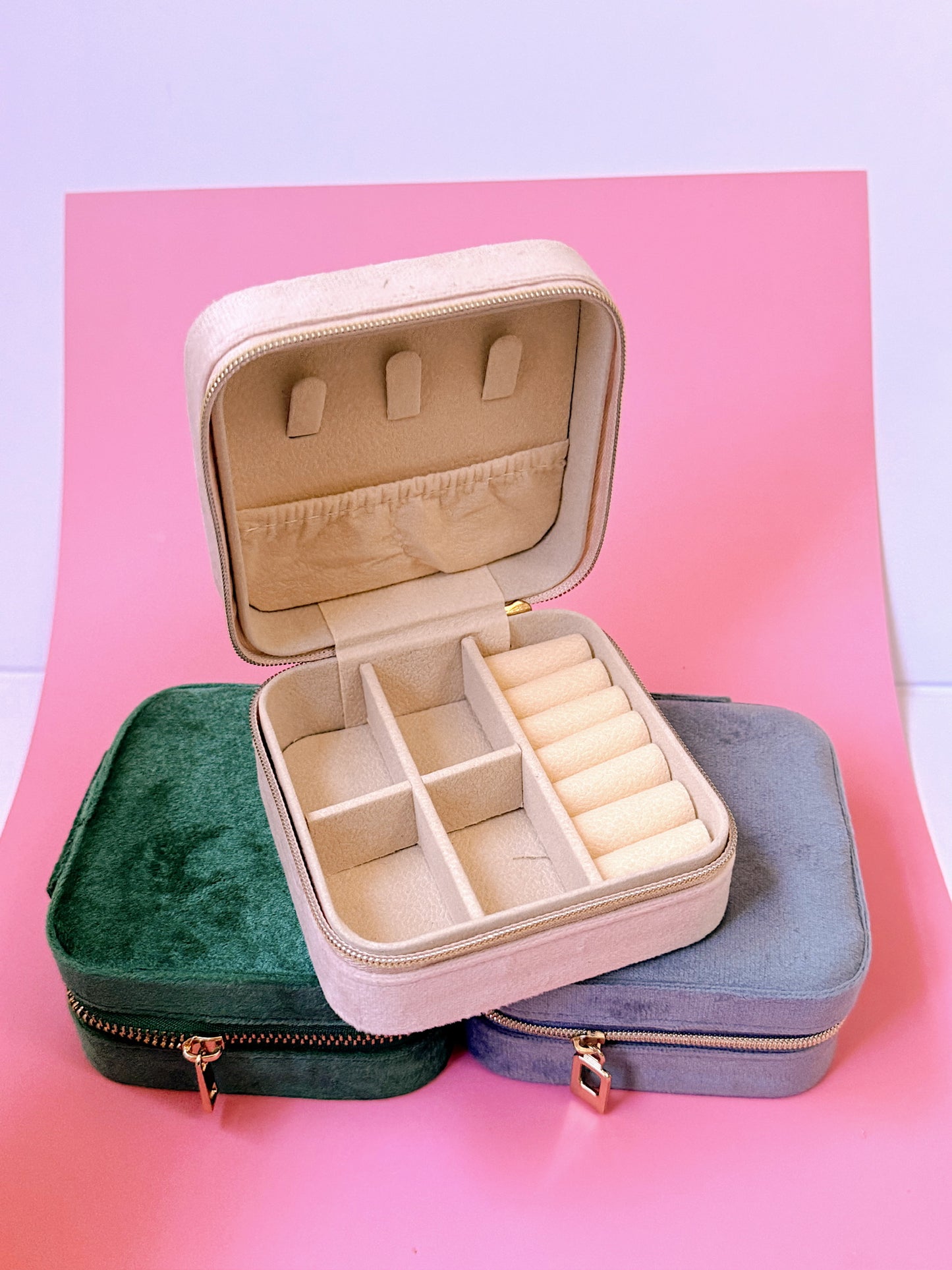 Velvet Jewelry Travel Case