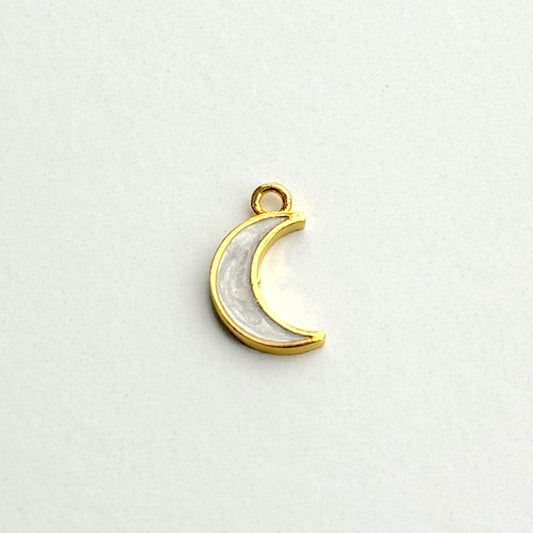 Milky Moon Charm (Gold + Silver)