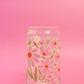 Falling Petals Glass Cup (3 Colors!)
