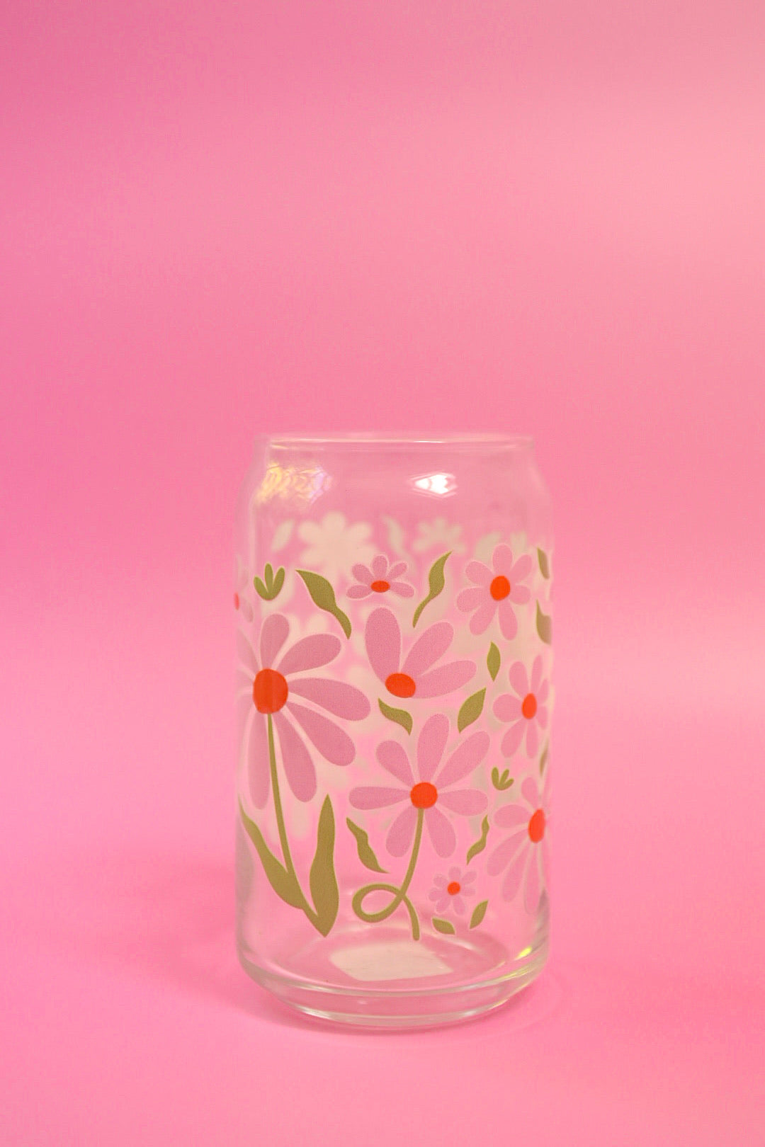 Falling Petals Glass Cup (3 Colors!)
