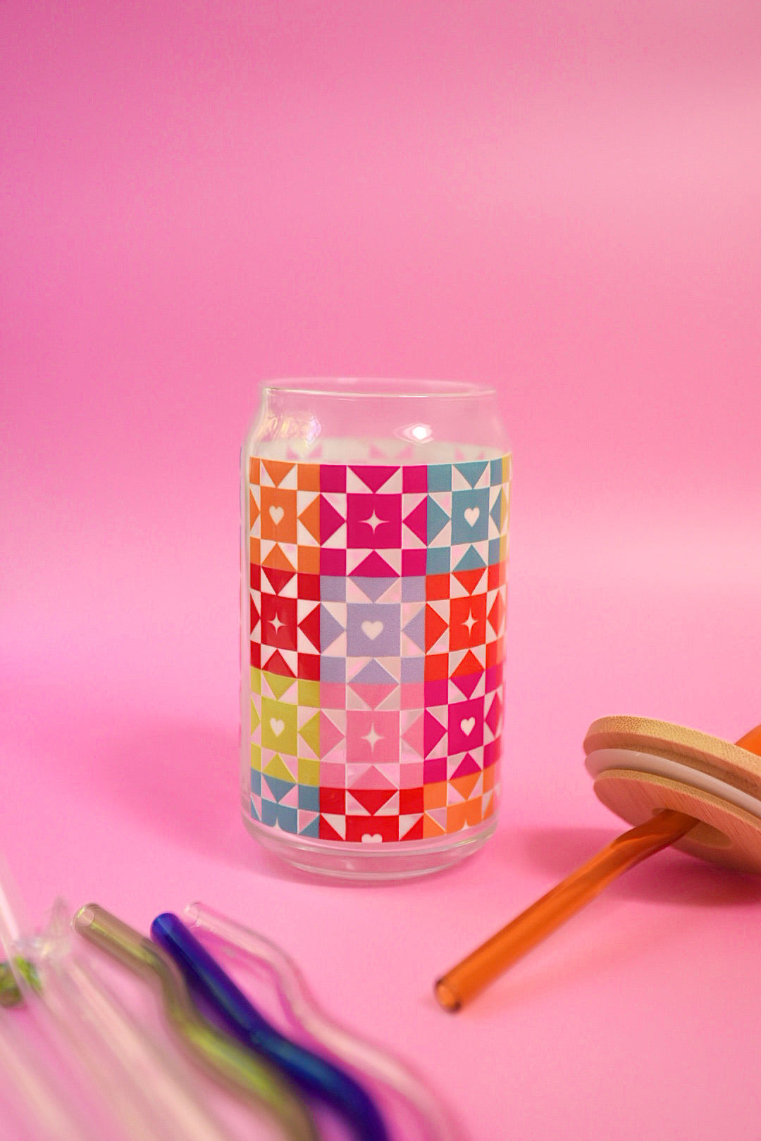 Quilted Glass Cup