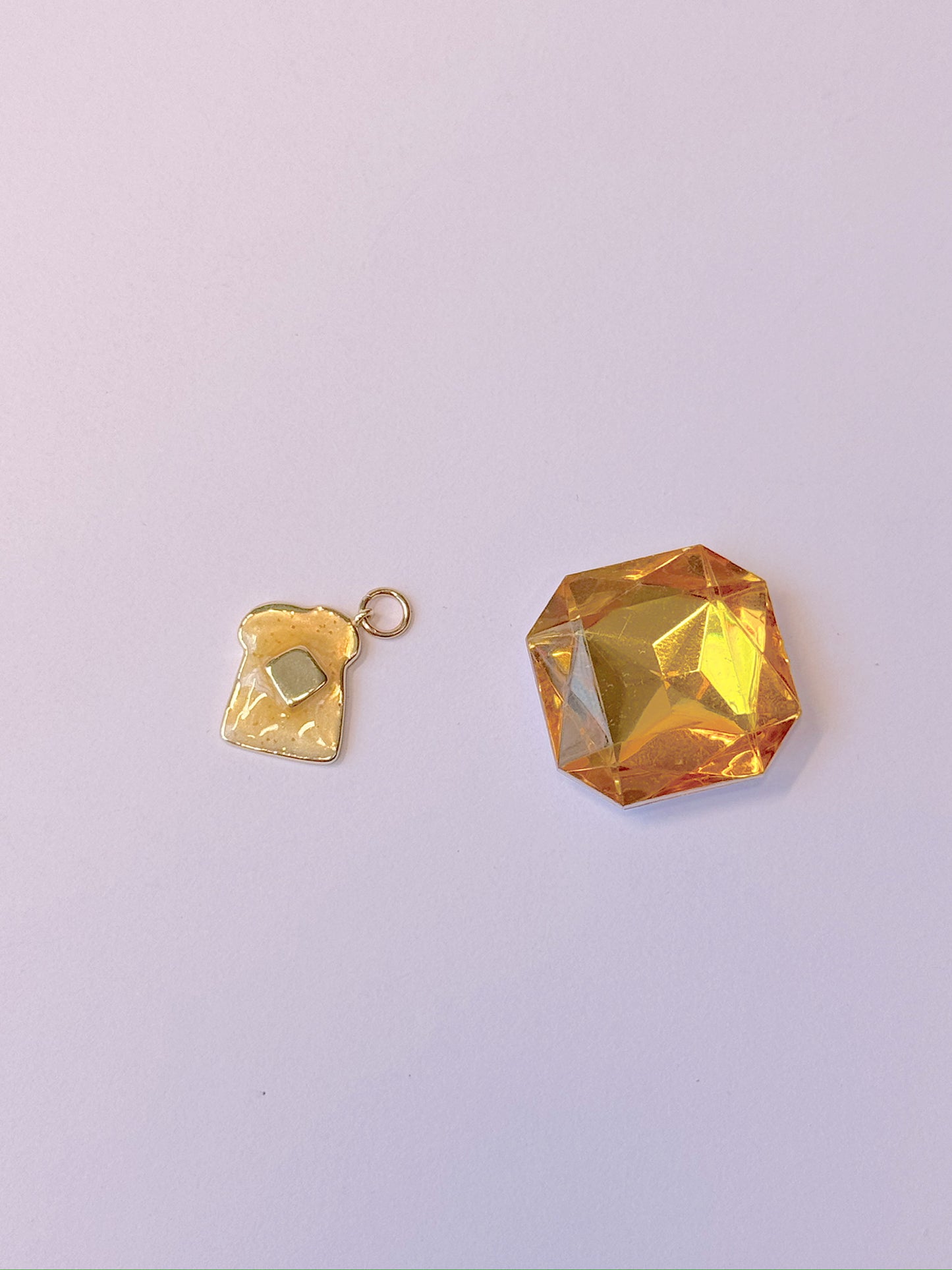 Buttered Toast Gold Charm