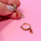Amber Jewel Hoops