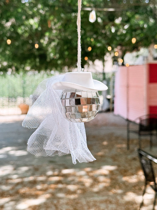 Here Comes the Bride Disco Cowboy Car Hanger