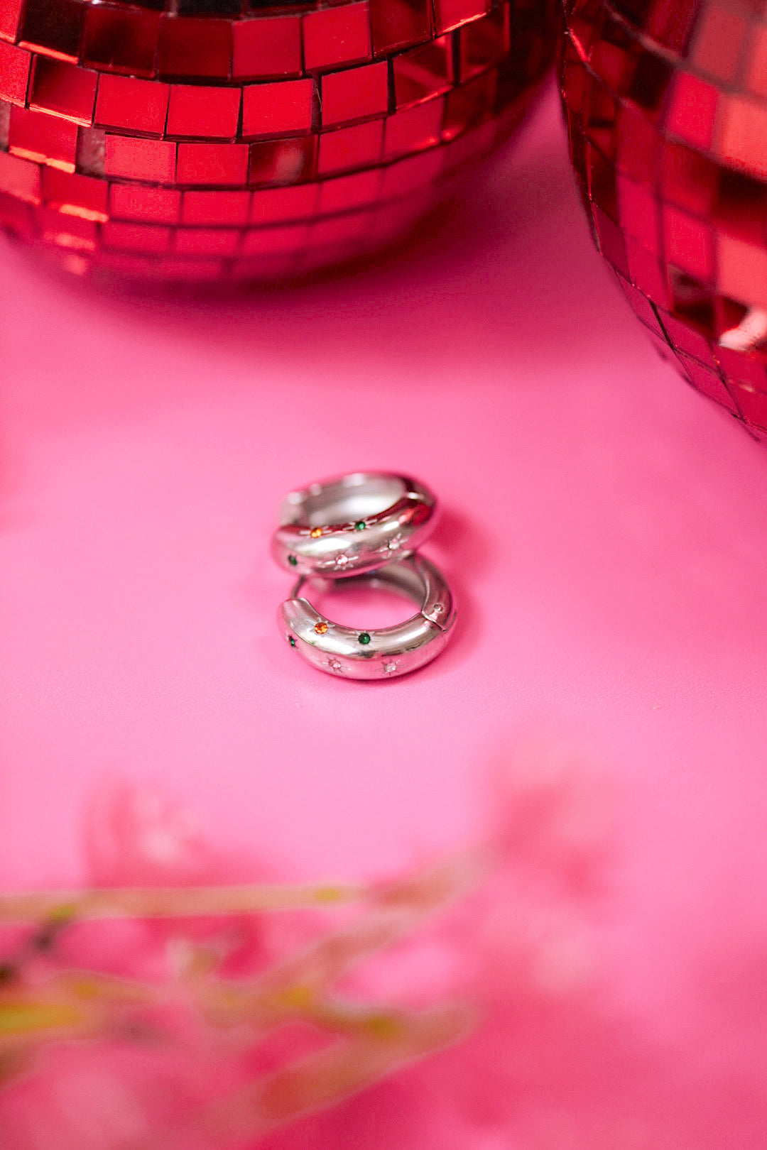 Gemstoned Hoops