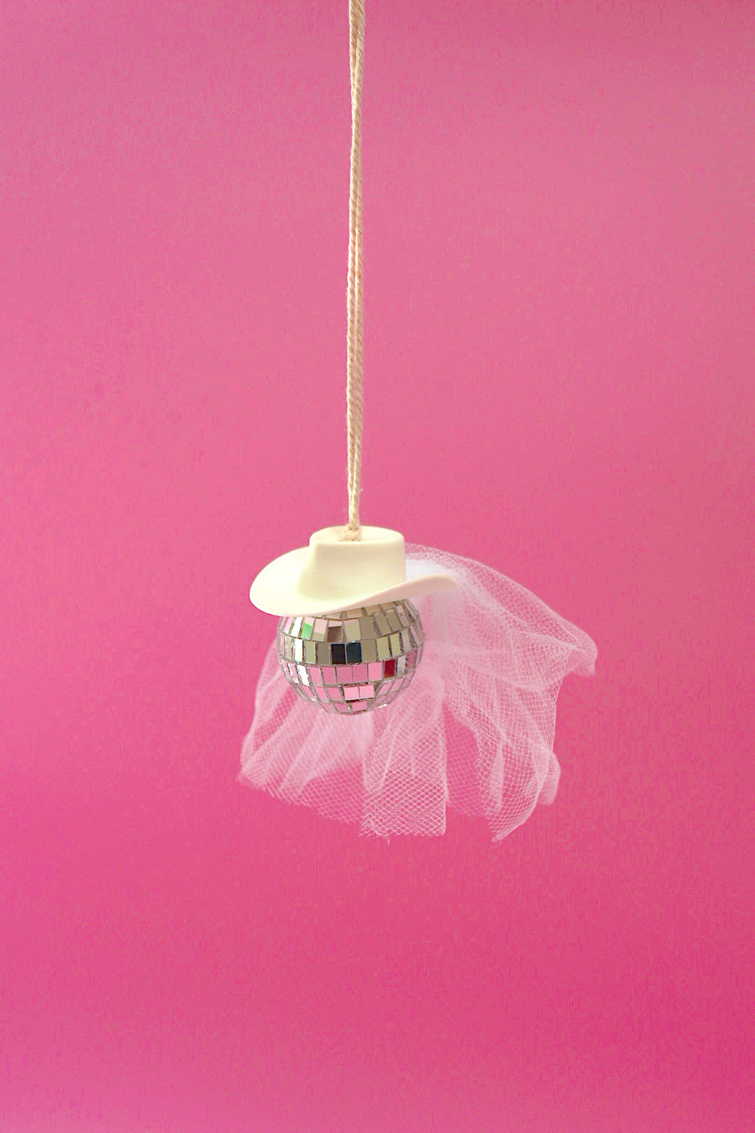 Here Comes the Bride Disco Cowboy Car Hanger