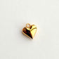 Puffy Heart Charm (Gold + Silver)