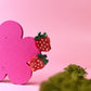Mini Strawberry Hair Clip Set