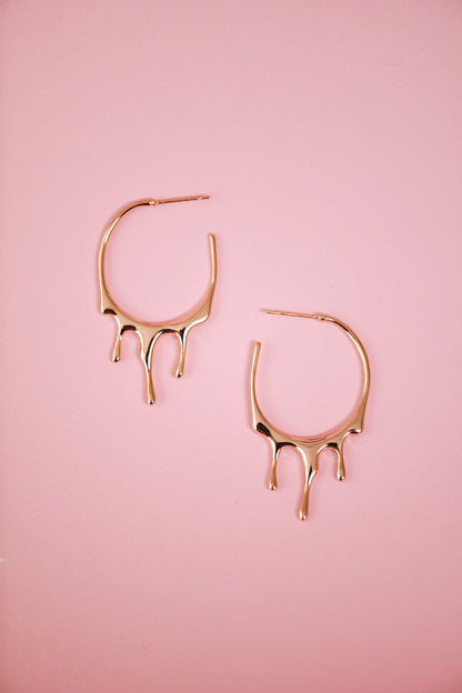 Honey Drip Hoops (Gold + Silver)
