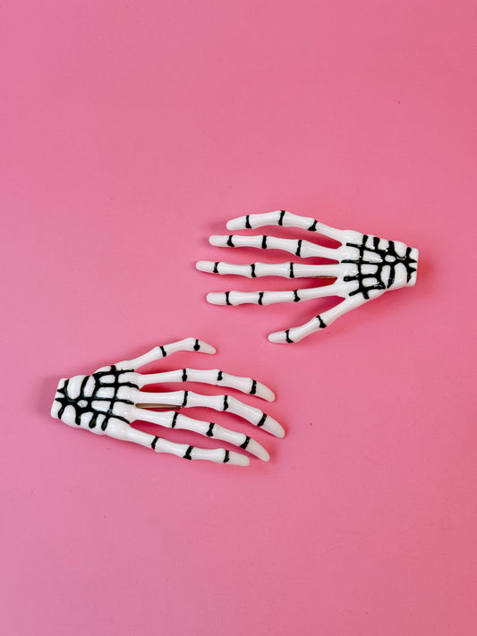 Funny Bones Hair Barettes (2-Pack)