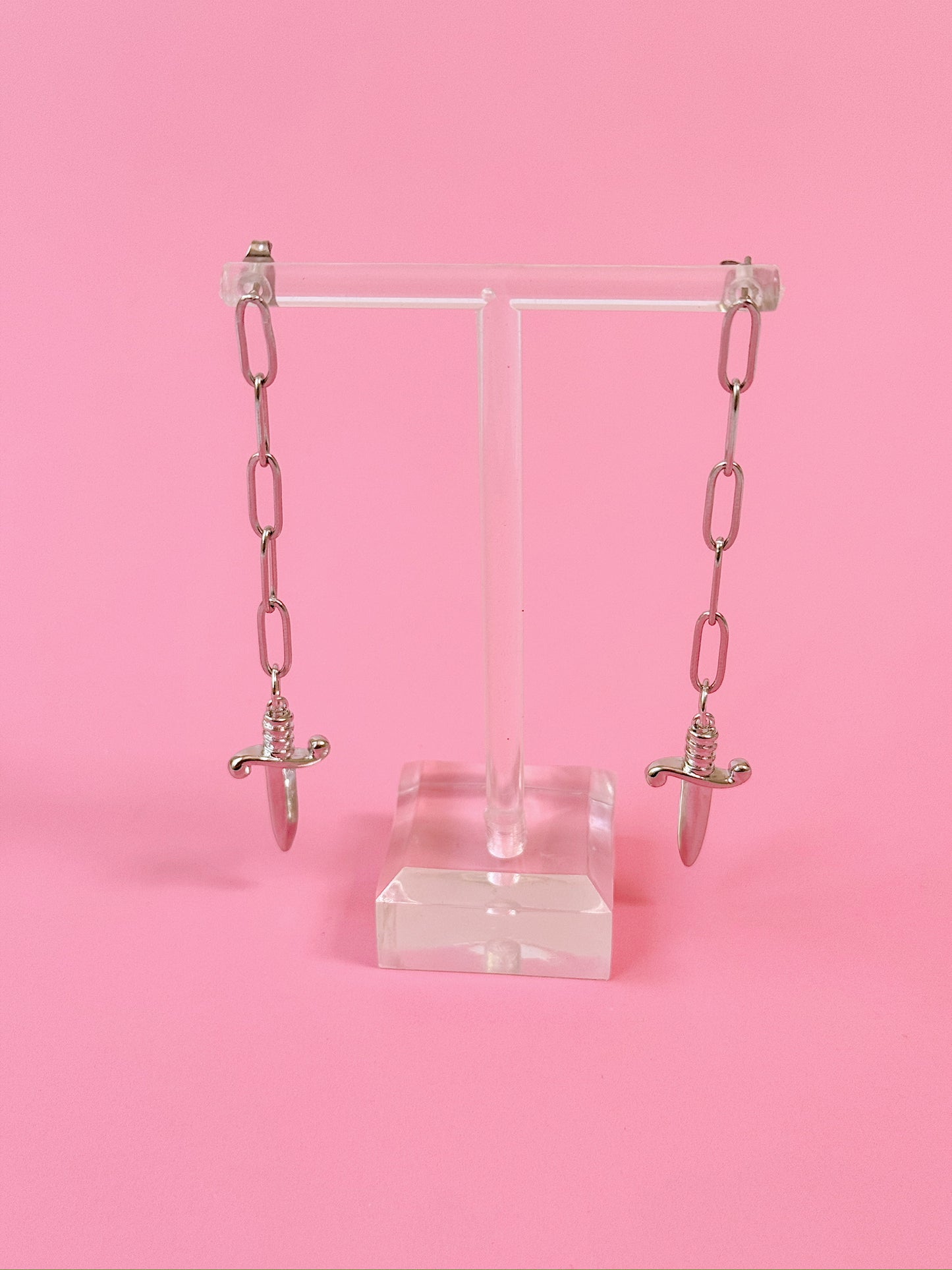 Silver Labyrinth Dangles