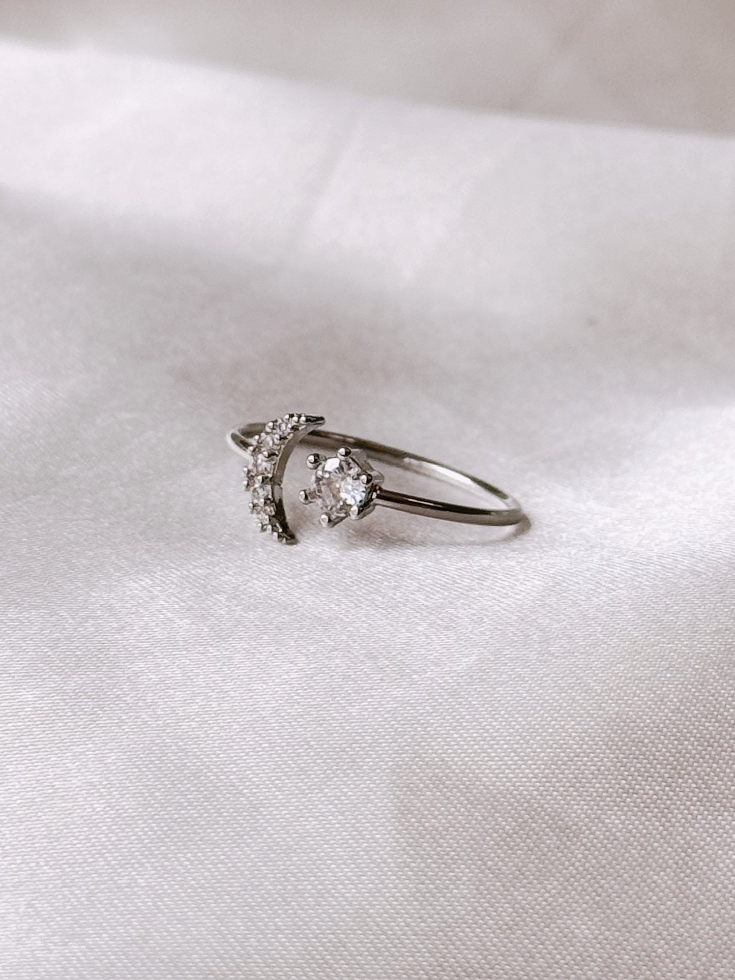 Dainty Moonlit Ring