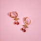 Cherry Gem Huggies - Gold