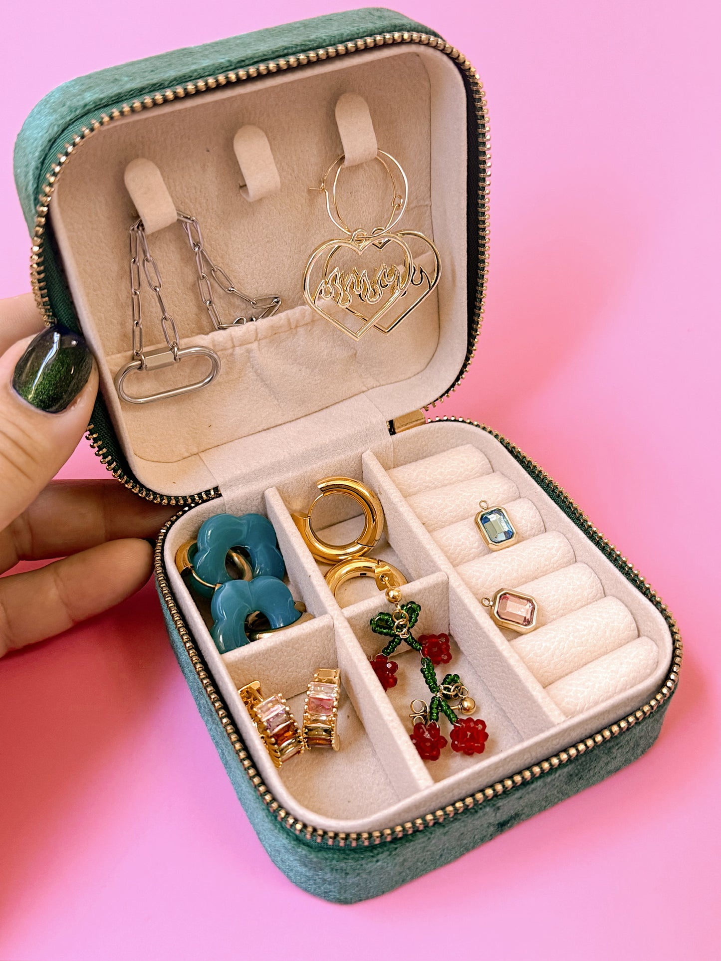 Velvet Jewelry Travel Case