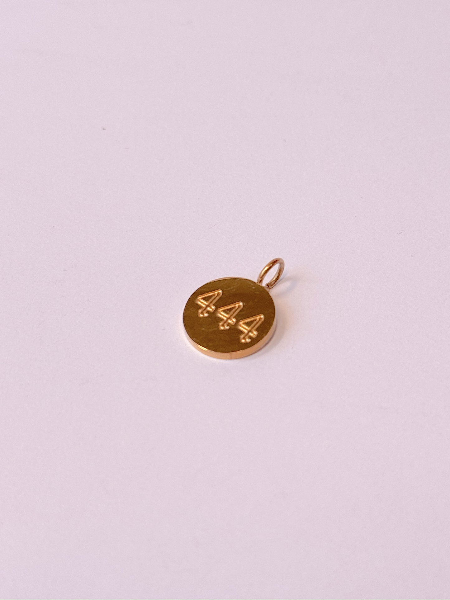 Angel Numbers Gold Charm