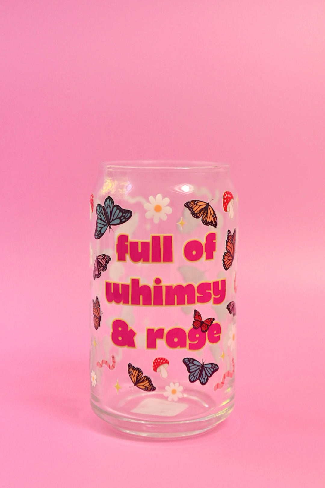 Whimsy & Rage Glass Cup