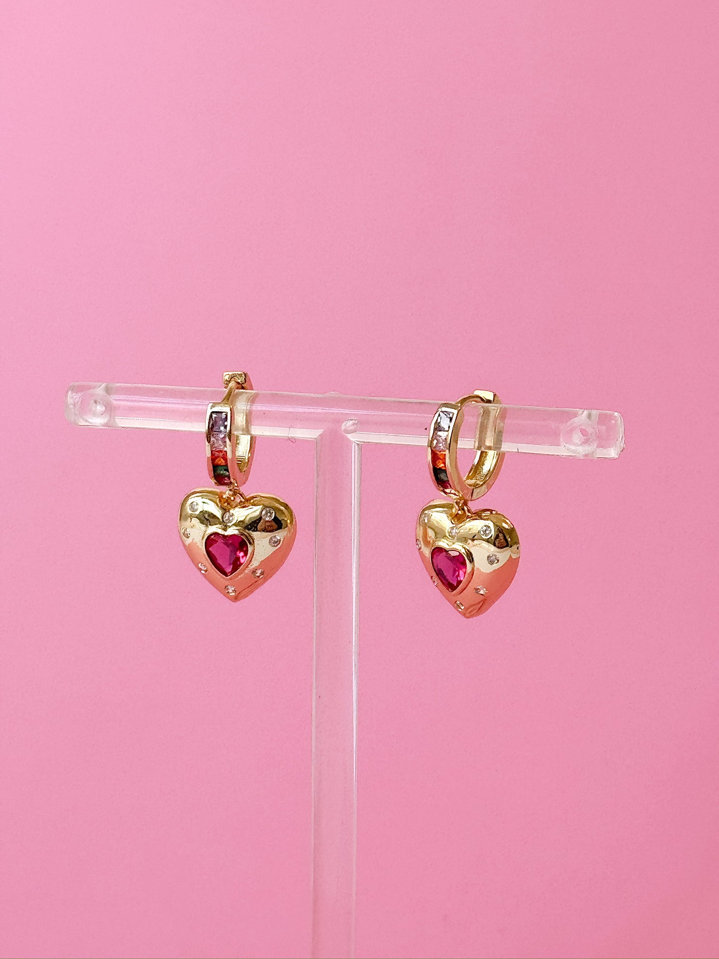 Club Serotonin Heart Huggies (Gold + Silver)