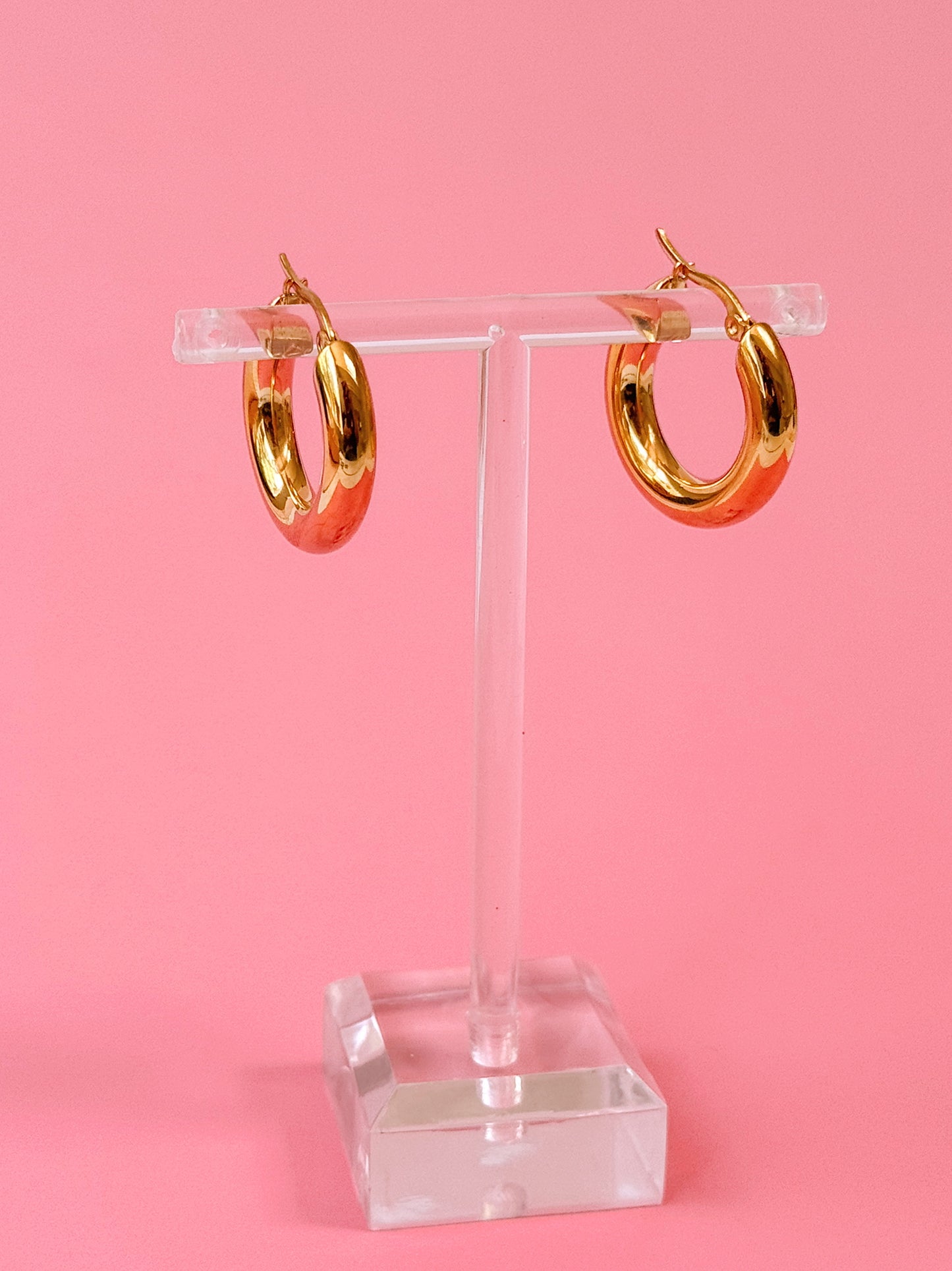 Gold Glitz Hoops