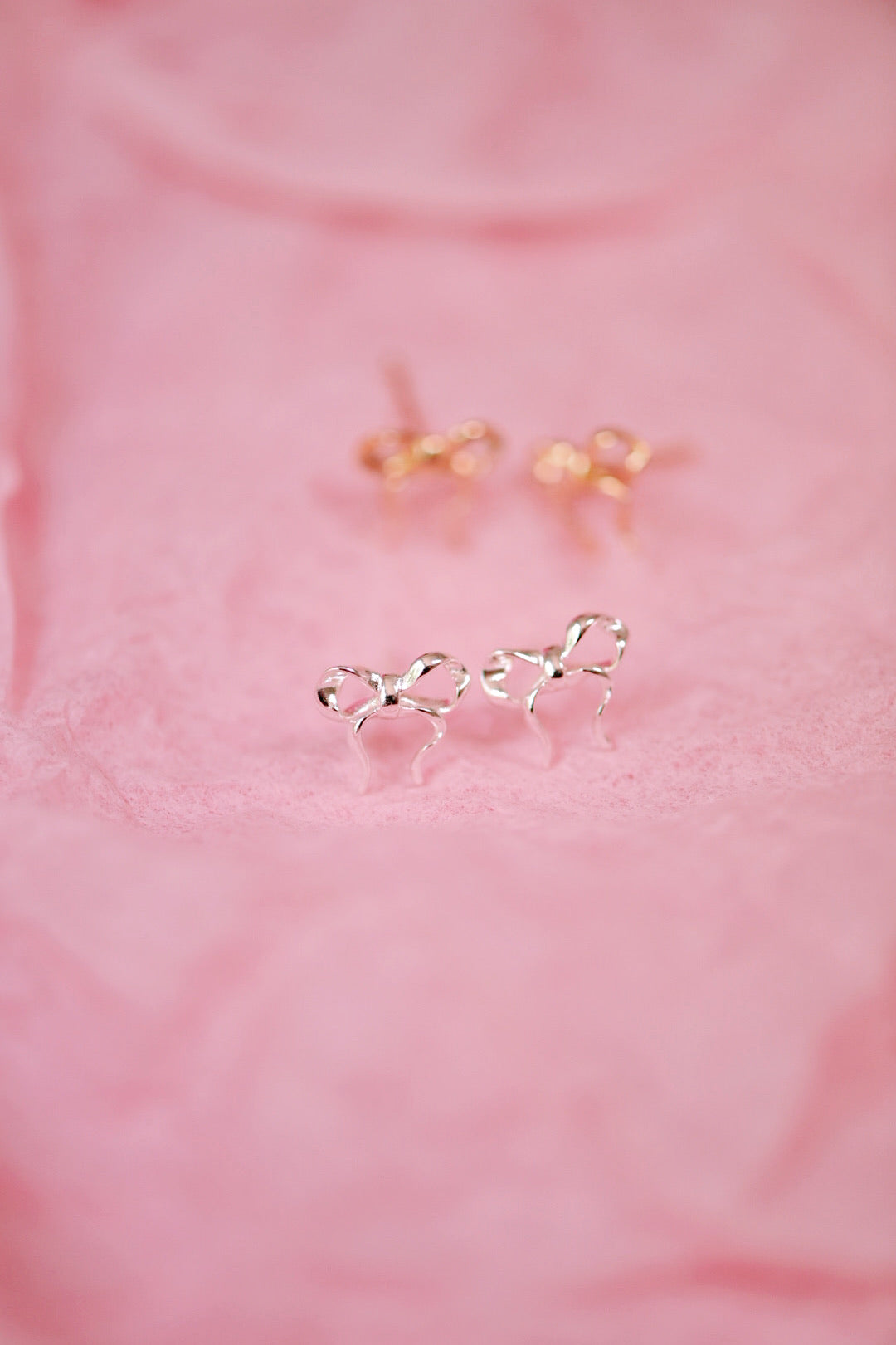 Sweetheart Bow Studs