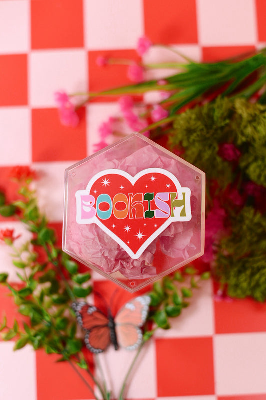 Bookish Heart Sticker