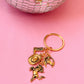 Giddy Up Gold Keychain