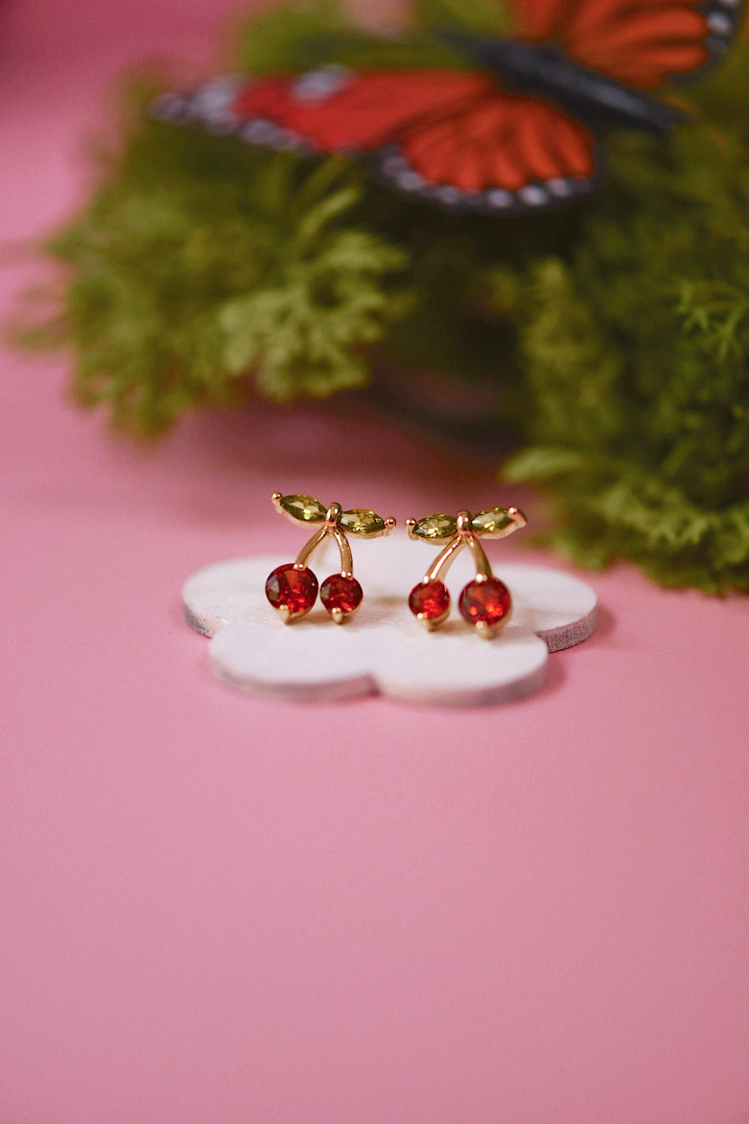 Cherry Gem Studs