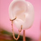 Gemmed Up Ear Cuff Connector Hoop