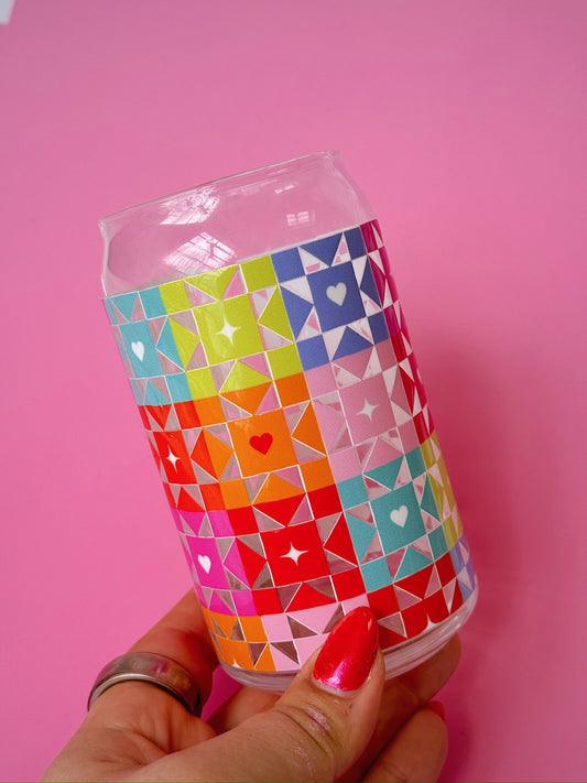 Quilted Glass Cup