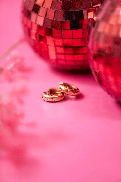 Gemstoned Hoops