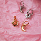 Lunar Charm Huggie Hoops