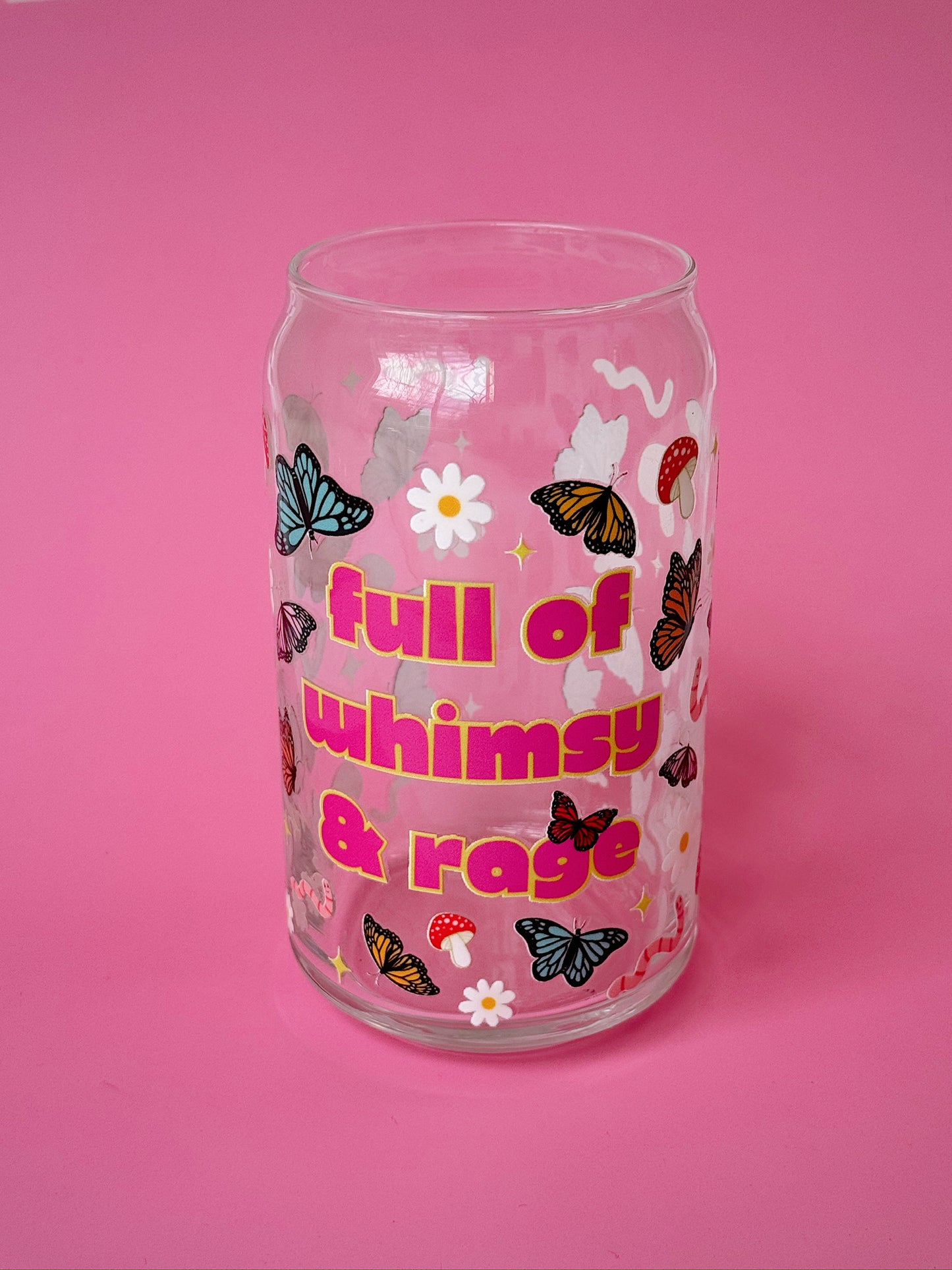 Whimsy & Rage Glass Cup