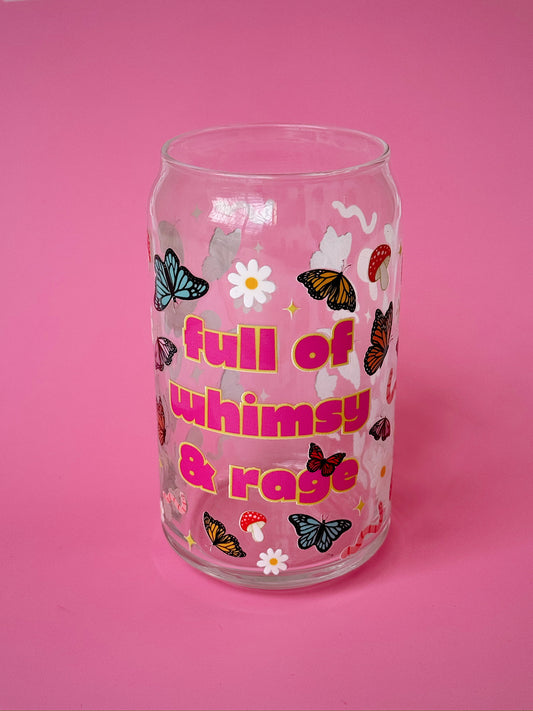 Whimsy & Rage Glass Cup