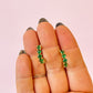 Jade Green Hoops