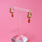 Amber Jewel Hoops