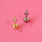 Lightning Bolt Flatback Screwback Stud (Single)
