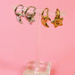Lunar Charm Huggie Hoops (Gold + Silver)