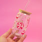 Pink Disco Cowgirl Glass Cup