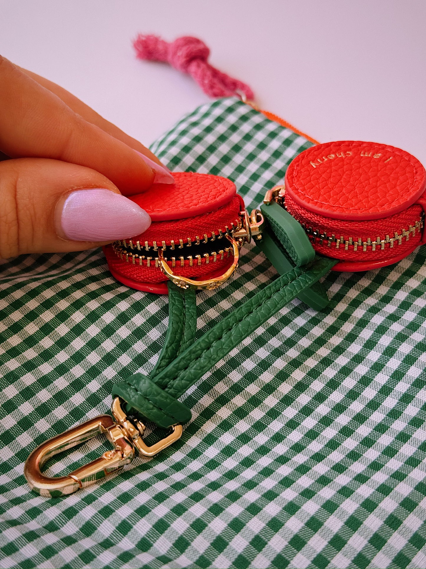 Cherry Trinket Jewelry Travel Case