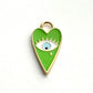 Green Heart + Eye Charm