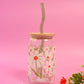 Falling Petals Glass Cup (3 Colors!)