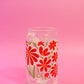 Falling Petals Glass Cup (3 Colors!)
