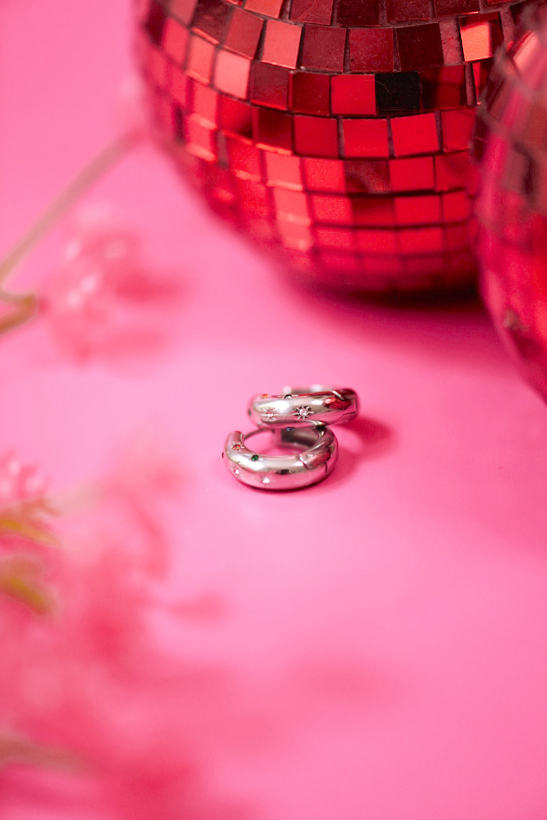 Gemstoned Hoops