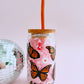 Monarch Butterfly Glass Cup (3 colors!)