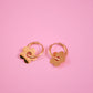 Girly Pop Daisy Hoops (Gold + Silver)