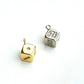 Sparkle Dice Charm (Gold + Silver)