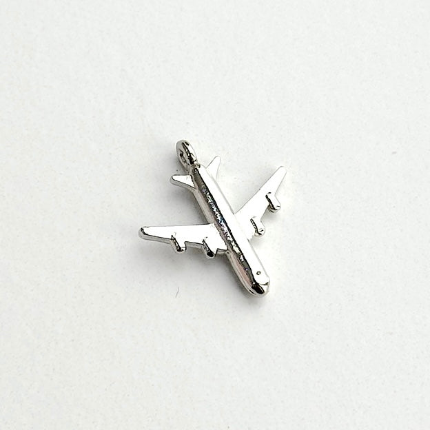 Silver Airplane Charm