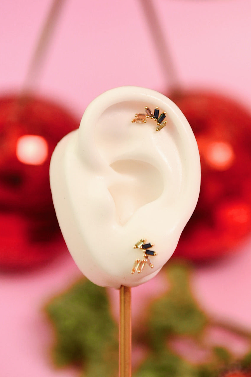 Spectrum Studs (Gold + Silver)